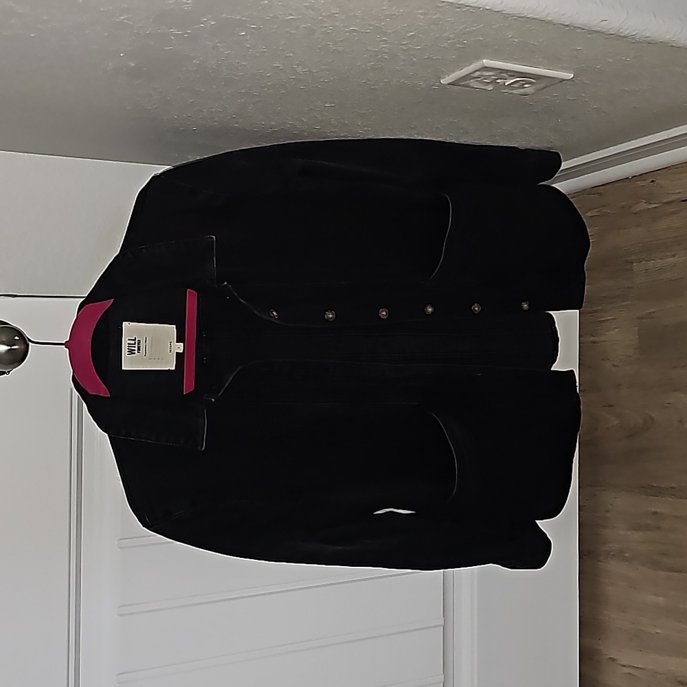 Sezane Black Jean Jacket